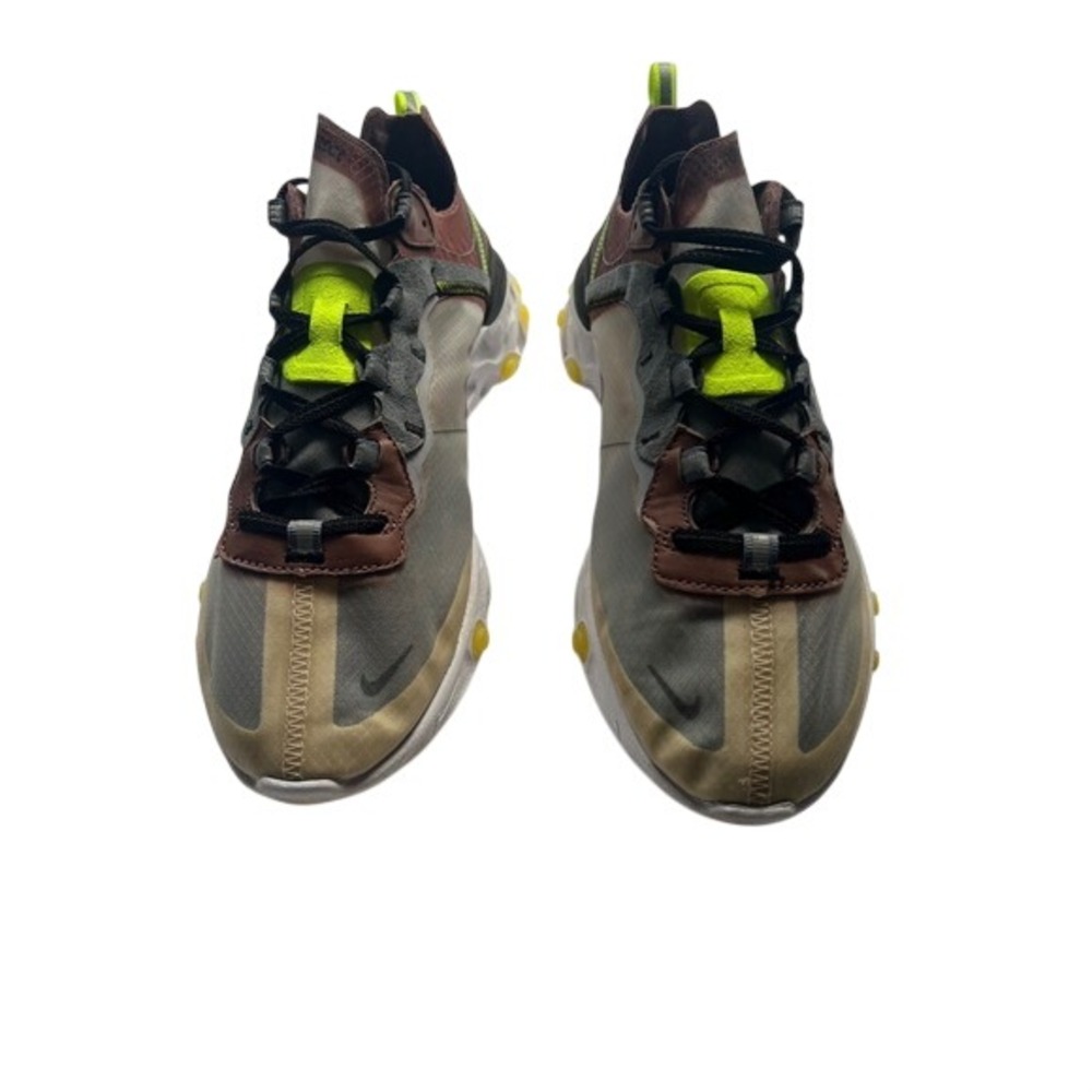 Nike React Element 87 Desert Sand/Brown /Gray Size 9.5 2018 AQ1090- RARE🔥